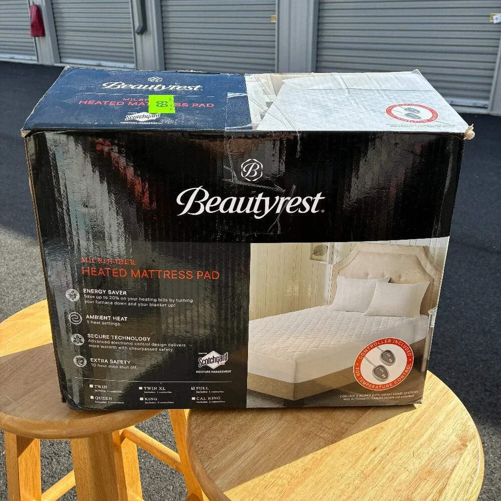 Beautyrest 3M Scotchgard Heated Mattress Pad Full Size